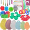 Sensory Fidget Toys for Kids Teens, 29 Pcs Textured Sensory Toys for Boys Girls, Quiet Fidgets for Treasure Box Prizes Classroom Rewards Party Favors Goodie Bag Stuffers Gifts