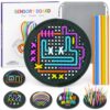Sensory Fidget Toys for Kids Toddler Sensory Activity Knitted Board for Calming, Stress, Anxiety, ADHD & Autism Fine Motor Skills Toy for Airplanes, Cars, Classrooms, Screen-Free Sensory Toys for Kid