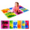 Sensory Floor Tiles for Kids Toddlers: 6 Pack Liquid Play Mats, 12"x12" Squares Autism Sensory Puzzle Pad, Lava Tiles Games Dance Step Pads, Preschool Classroom Montessori Gross Motor Daycare Toys