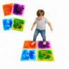 Sensory Liquid Floor Tiles for Kids, Non-Slip Activity Play Mats, Decorative Tiles for Autism & Early Learning, Colorful Sensory Toys for Indoor & Outdoor Playroom