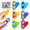 Sensory Marble Fidget Toys for Kids- 6 Pcs Quiet Fidget for Classroom, Gel Filled Autism Sensory Toys ADHD, Silent Stress Squishy Fidgets Worry Stones, Squeeze Travel Gifts for Kids Student Adults