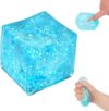 Sensory Squeeze Cube for Adults | Slow Rebound Soft Ice Cube Ball | Tactile Relaxation Toy High Density