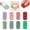 Sensory Stickers for Kids & Adults – 8-Pack Silicone Calm Strips with Layered Bristle Textures for Anxiety Relief, Autism & ADHD – Quiet Desk Fidget Toys for Classroom & Office – Stocking Stuffers