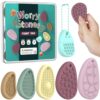 Sensory Stone Fidget Toys for Adults, Tactile Anxiety Relief Stress Relief Toy, Quiet Portable Discreet Focus Tool, Compact Calming Sensory Gadget for Office Work & Daily Stress Relief