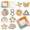 Sensory Strips for Anxiety Calming Stickers, 36Pcs 2 Textured for Mood Calming, Breathing Mindfulness Fidget Sticker for Adult Teen, Anxiety Relief at Office & Classroom Desk