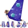 Sensory Swing for Kids & Adults, Double Layer 360° Swivel Versatile Sensory Hammock Chair with Hardware, Calming Therapy Swings for Indoor Outdoor Kids Holds up to 300Lbs