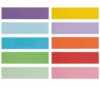 Sentence Strips 3" x 12", 120 Pack Colored Ruled Word Learning Strips