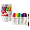 S & E TEACHER'S EDITION 24 Pcs Dry Erase Markers, 12 Assorted Colors with Low-Odor Ink, Fine Tips Whiteboard Markers, for School, Office, Home