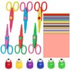 Set of 112, DIY Craft Supplies Set, findTop Craft Punch, Creative Scissors and Origami Paper Double Sided Color for Crafts, Scrapbooking, DIY Photo & Art Projects