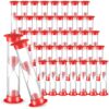 Set of 40 Pcs Sand Timer Kids 1 Minute Sand Timer Classroom 1 Minute Acrylic Covered Hourglass Clock for Preschool Teacher Supplies, 3.35 x 0.98 x 0.98 Inches(Red)