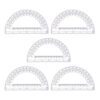 Set of 5 Clear Protractor 180 Degrees Math Protractors 6Inch Protractors Measuring Tool for Geometry Drafting Drawing Portable Protractor