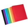 Set of 7 Folders Assorted Colors Format File Management Solution Business Folded Clipboard Texture Office/School Folders