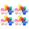 SEWACC 100pcs Blank Dice for Board Game Accessories, 16mm Acrylic Six Sided Cube with Rounded Corners and Balanced Weight, Smooth Surface for DIY Stickers and Engraving, for Tabletop