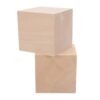 SEWACC 2pcs Basswood Wood Craft Blocks for Carving and Whittling, 3x3x3 Inch Unfinished Wooden Cubes, Retain Shape and Easy to Trim for Beginners and Professionals Exploring New Hobbies