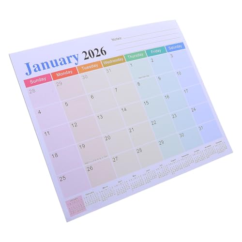 SEWACC Magnetic Refrigerator Calendar 27-month Planner with Large Writing Spaces and Fade-resistant Paper for Home and Family Events, Monthly Fridge Magnet Calendar for Easy Organizing