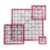 Sewing Rulers Quilting Ruler,Acrylic Quilting Templates,Sewing Tools Accessories Supplies for Patchwork Precision Fabric Cutting 4pcs(9.5,6,4.5,2.5inch)
