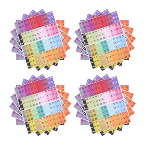 SEWOART 20 Sheets Colored Alphabet Book Spine Labels with Strong Adhesive and Smooth Finish, Self-Adhesive Letter Stickers for Classroom Library Organization and Craft Projects