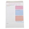SEWOART Teacher Planner Weekly Undated Lesson Planner Notebook with Portable Spiral Binding, Pink Paper and Metal Materials for School Agenda Use and Business Scheduling