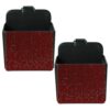 Sewroro 2pcs Car Vent Storage Organizer Pouch with Leather Rhinestone, Stable Vent Design and Quick Installation, Stylish Sparkle Holder for Keys and Sunglasses, for Car Interior