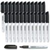 SFAIH Black Dry Erase Markers Fine Tip - 24 Pack Whiteboard Markers For High-Volume Offices, Schools, Conference Rooms | Bulk Pack of Low-Odor