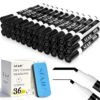 SFAIH Dry Erase Markers Chisel Tip with Magnetic Whiteboard Eraser, 36 Bulk Pack Black White Board Markers for Teachers, Versatile Lines, 1s Quickly Dry, Essential Supplies for Office Teacher