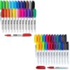 SFAIH Fine Tip 24 Colors Permanent &12 Color Dry Erase Markers for Office Classroom Home, Quick-Drying Fade-Resistant Low Odor