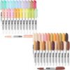 SFAIH Fine Tip 24 Pastel + 24 Skin Tone Colors Permanent Markers for Coloring,Book