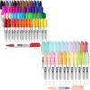SFAIH Fine Tip 60 Colors+24 Pastel Permanent Markers for for Paper Plastic Wood, Coloring Book, Drawing Doodling, Waterproof