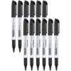SFAIH Fine Tip Dry Erase Markers - 12 Pack Black Whiteboard Erasable Markers Bulk, Professional Starter Set for Office & Home Office. The Ideal Size for 1-2 Desks or a Small Team, Non-Toxic Easy Clean