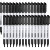 SFAIH Fine Tip Dry Erase Markers - 30 Pack Black Whiteboard Erasable Markers Bulk, Ideal for Classroom School Office Home Use on White Board, Non-Toxic Easy Clean