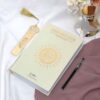 Shaded Quran Text Mushaf with Full Tracing | Ideal Book for Writing and Learning Quran Text | Large Size;6.6*9.4 inch/17*24cm I Perfect Ramadan,Eid,Umrah Gift for Muslim Women Men Child, White (Cream)