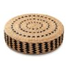 SHAOMABA Hand Woven Cattail Floor Cushions for Adults, Round Tatami Floor Pillow for Sitting, Indoor Outdoor Floor Pillows (19.69 * 19.69 * 3.94In)