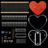 Shaped RGBs LED Soldering Project Kits for Enthusiasts, Educational Tool for Training and Gift Making LED Soldering Kits