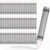 Shappy 48 Pcs White Washable Jumbo Crayons Bulk Large Crayons, 3.86 x 0.55 Inch Smooth Washable Fat Crayon Art Painting Drawing Supplies for Office, Home, Travel and Back to School