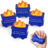 Shappy 4 Pcs Dumpster Stress Relief Balls Dumpster Anxiety Relief Gift PU Stress Balls for Adults Therapy Fidget Appreciation Gifts for Office Coworker(Blue,Simple Style)