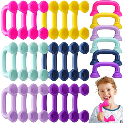 Shappy Bulk Whisper Reading Phones 24 Pcs Whisper Auditory Feedback Phone Classroom Manipulative Hear Myself Sound Speech Therapy Tool for Kids Accelerate Reading Fluency Pronunciation(Rainbow Color)