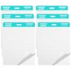 SHARBDA Lined Sticky Easel Pad, 25 * 30 inch,Self-Stick Flip Chart Paper, Super Adhesive & Bleed-Resistant,Micro-Perforated Tear,Classroom Teacher Office Presentation Pads,6 Pads/Pack,180Sheets