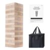 SHAREWIN Nattork Giant Tumbling Tower (Stack from 1.77Ft to 4+ Ft), Wood Stacking Giant Blocks Game| Made from Premium Pine Wood| Ideal for Family, 54PCS