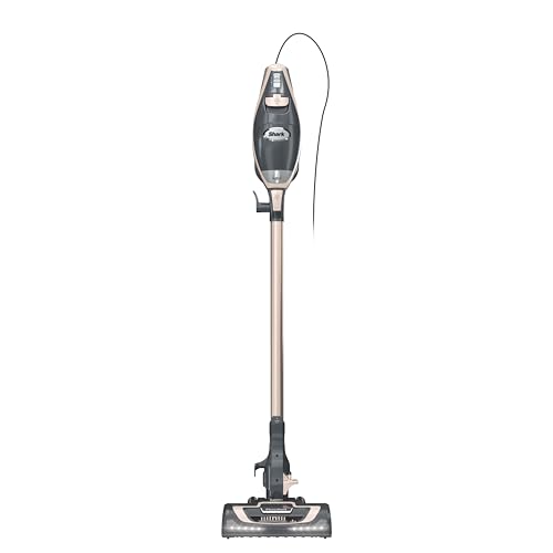 Shark Rocket Pro DLX | Corded Stick Vacuum | Removable Hand Vacuum, Advanced Swivel Steering, XL Dust Cup Capacity | Crevice Tool, Upholstery Tool & Anti-Allergen Dust Brush | Gold | HV371GD