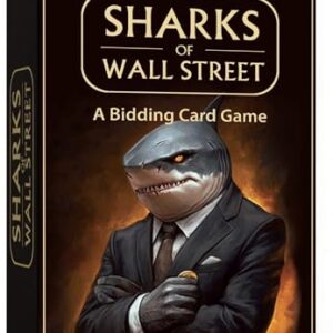 Sharks of Wall Street - Auction Core Party Card Game | 20 Min | 2-6 Players