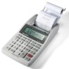 Sharp EL-1611V Handheld Portable Cordless 12 Digit Large LCD Display Two-Color Printing Calculator with Tax Functions