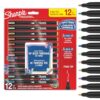 Sharpie Creative Marker Acrylic Paint Pens | Earth Tones | Water-Based Paint Markers | No-Bleed Ink Writes on Most Surfaces | Fine Tip | Crafting & Art Supplies | Assorted Colours | 12 Count