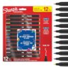 Sharpie Creative Marker Acrylic Paint Pens | Water-Based Paint Markers | No-Bleed Ink Writes on Most Surfaces | Fine Tip | Crafting & Art Supplies | Assorted Colours | 12 Count