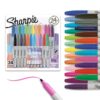 Sharpie Electro Pop Permanent Markers, Marker Set, Assorted Colors, 24 Count - Coloring, Drawing, Art, Markers, Writing, Fine Tip (Pack of 6)