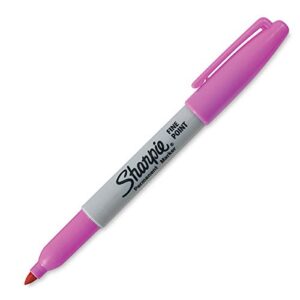 Sharpie Fine Point Permanent Markers, Electric Pink, 1 Count