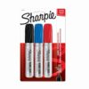 Sharpie King Size Permanent Markers, Chisel Tip, Assorted Colors, 3/Pack