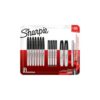 Sharpie Permanent Markers, Assorted Tips, Black, 21/Pack (2206179)