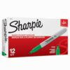Sharpie Permanent Markers, Fine Point, Green, (Pack of 144)