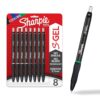 Sharpie S-Gel Gel Pens, Medium Point (0.7mm), Assorted Ink Colors, 8 Count - Back to School, Pens for Journaling & Studying Essentials