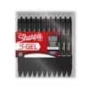 Sharpie S-Gel Retractable Gel Pens, Medium Point, 0.7mm, Black Ink, 22-Count